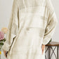 Openwork Open Front Long Sleeve Cardigan