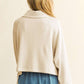 Drawstring Hem Half Zip Raglan Sleeve Sweatshirt