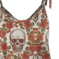 Skull Scoop Neck Tie Shoulder Cami