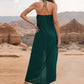 Layered Halter Neck Wide Leg Jumpsuit