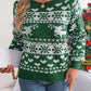 Christmas Element Round Neck Long Sleeve Sweater