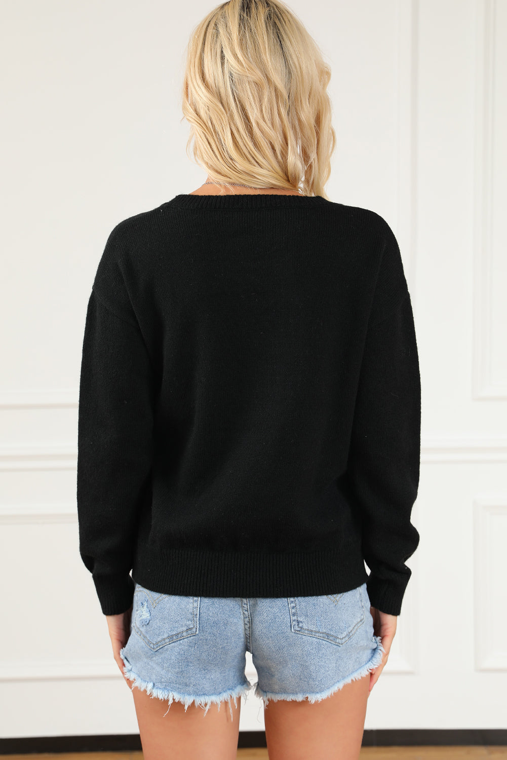 Round Neck Long Sleeve Sweater