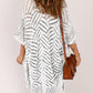 Openwork Open Front Cardigan with Fringes