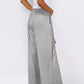 Tied Wide Leg Pants with Pockets