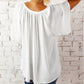 Ruched Notched Half Sleeve Blouse