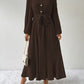 Tie Waist Long Sleeve Dress