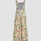 Floral Wide Leg Overalls