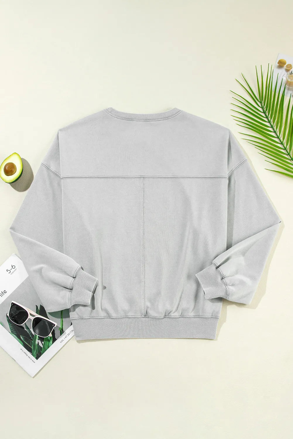 Round Neck Long Sleeve Sweatshirt