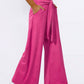 Tied Wide Leg Pants with Pockets