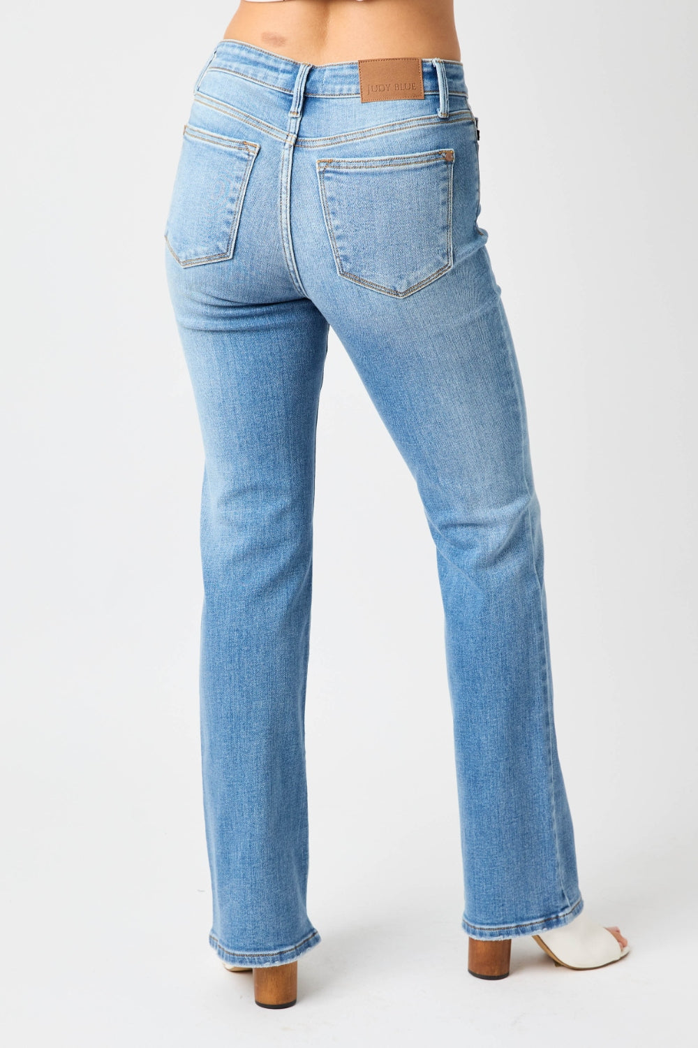 Judy Blue Full Size Mid-Waist Straight Jeans