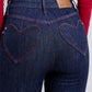 Judy Blue Heart Shaped Back Pockets Skinny Jeans