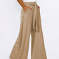 Tied Wide Leg Pants with Pockets