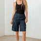 Navy Cargo Bermuda Shorts