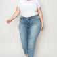 Judy Blue Cuffed Hem Low Waist Slim Jeans