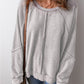 Round Neck Long Sleeve Sweatshirt