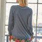 Tropical Print Long Sleeve T-Shirt