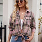 Plaid Button Up Long Sleeve Shirt