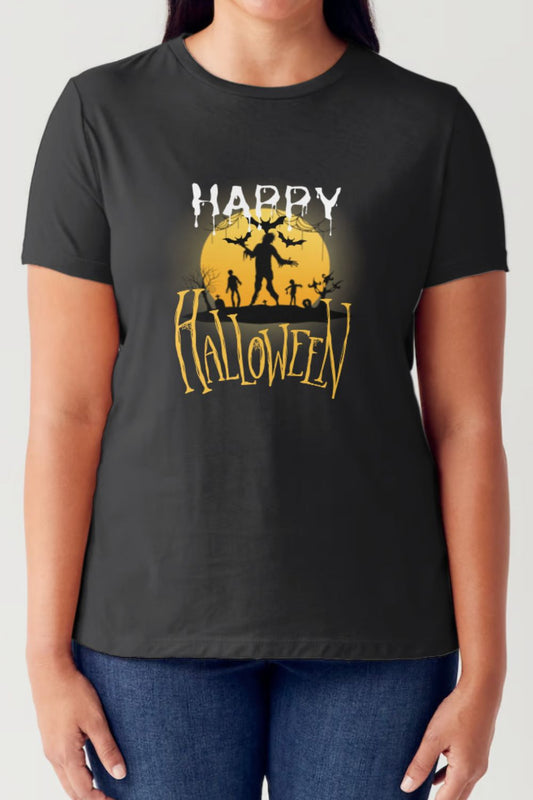 HAPPY HALLOWEEN Short Sleeve Tubular T-Shirt