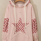 Drawstring Star Long Sleeve Hoodie