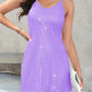 Sequin V-Neck Mini Cami Dress