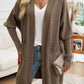 Open Front Long Sleeve Cardigan