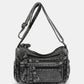 Adjustable Strap Denim Crossbody Bag