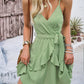 Ruffled Layered Surplice Mini Cami Dress