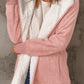 Open Front Long Sleeve Sherpa Jacket