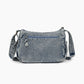 Adjustable Strap Denim Crossbody Bag