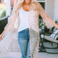 Sequin Open Front Sheer Cardigan