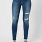 Judy Blue High Waist Distressed Skinny Jeans