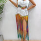 Fringe Scoop Neck Spaghetti Strap Cover-Up