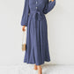 Tie Waist Long Sleeve Dress