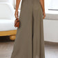 Drawstring Waist Wide Leg Pants