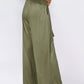 Tied Wide Leg Pants with Pockets