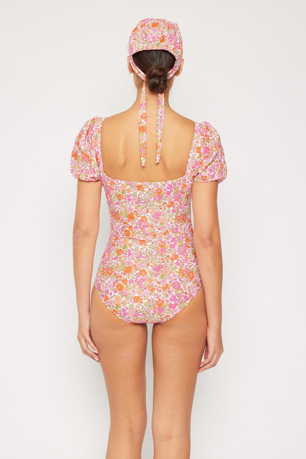 Floral Puff Sleeve One-Piece