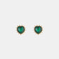 Heart & Geometric Alloy Earrings