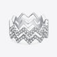 Moissanite Zigzag Stacking Ring