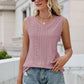 Eyelet V-Neck Tank