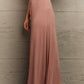 Flare Maxi Skirt in Chocolate