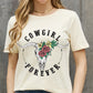 COWGIRL FOREVER Graphic Cotton Tee