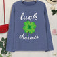 LUCK CHARMER Lucky Clover Round Neck T-Shirt