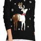 Sequin Reindeer Graphic Sweater