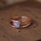 Moonstone Heart 925 Sterling Silver Ring