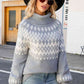 Turtleneck Lantern Sleeve Sweater