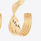 Twisted C-Hoop Alloy Earrings