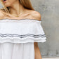 Off The Shoulder Ruffle Blouse