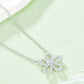Moissanite Flower Pendant 925 Sterling Silver Necklace