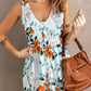 Printed Button Down Sleeveless Magic Dress