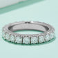 2.3 Carat Moissanite 925 Sterling Silver Eternity Ring